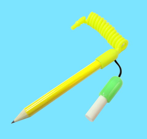 Pencil with Lanyard & Eraser